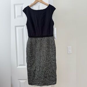 Brooks Brothers Black and Gray Dress